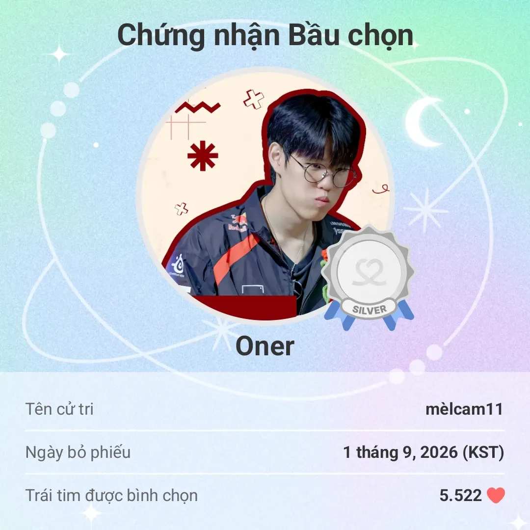 A moment captured by a fan of Oner