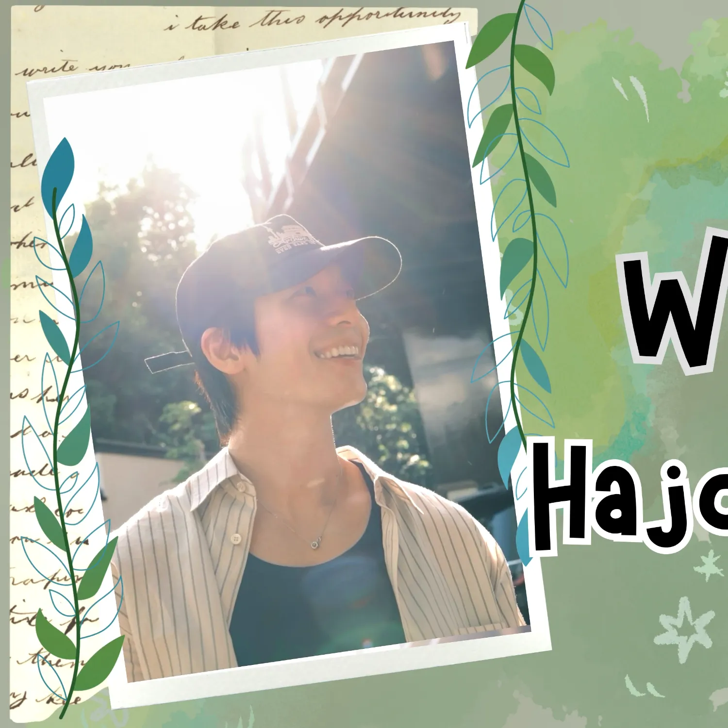 Behind-the-scenes cut of Wi Hajoon