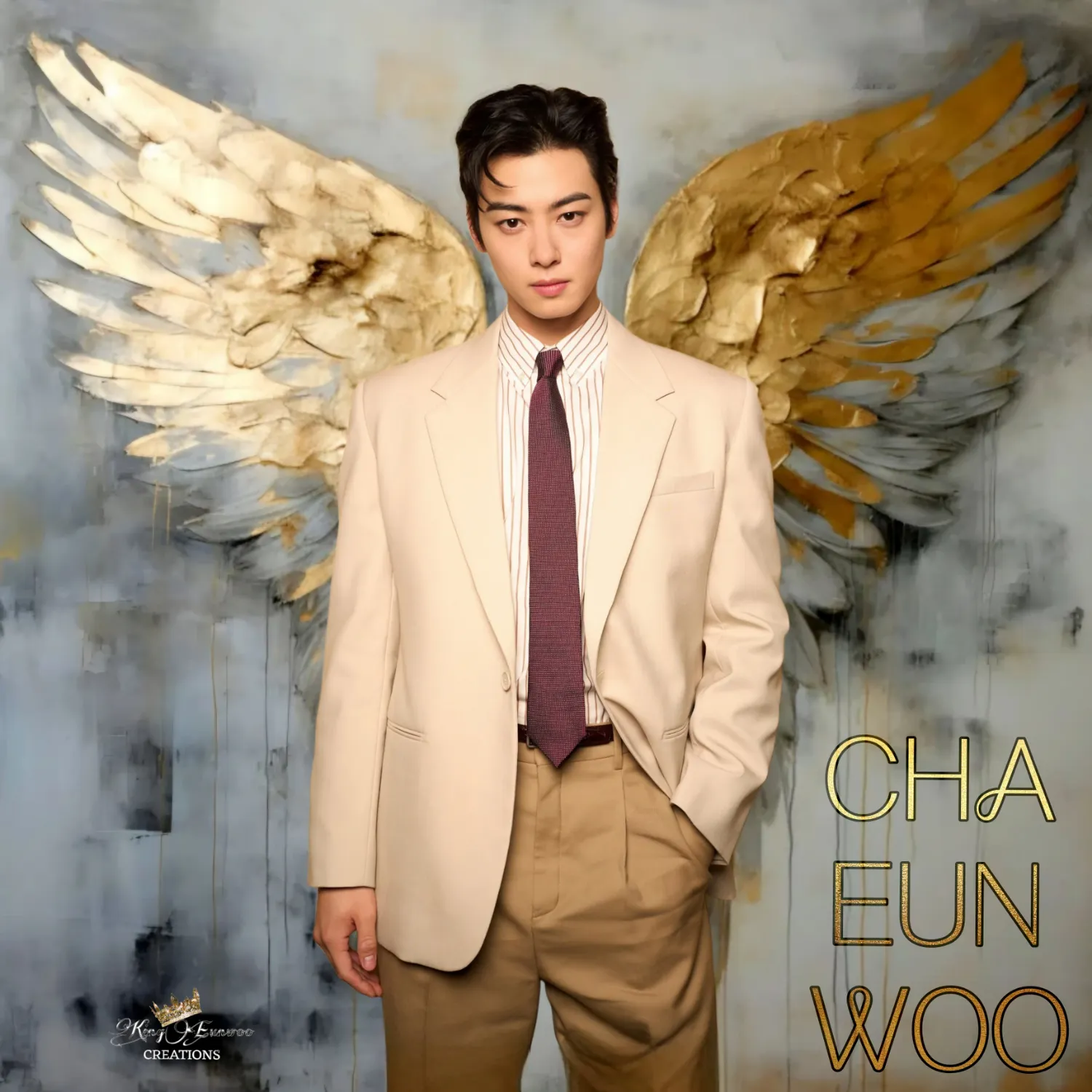 Behind-the-scenes cut of Cha Eunwoo