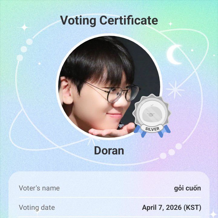 A moment captured by a fan of Doran