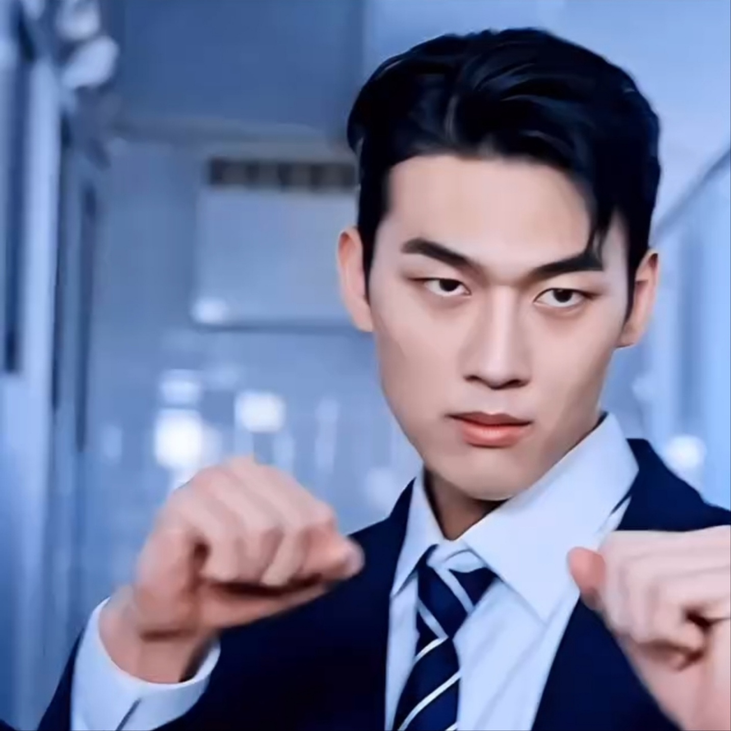 A moment captured by a fan of Hong Mingi