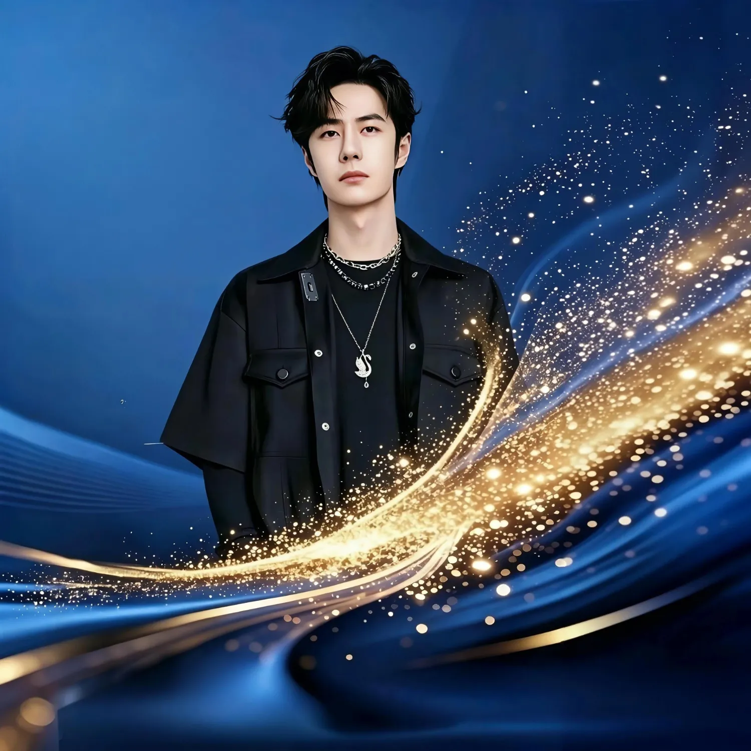 Recent activity shot of Wang Yibo