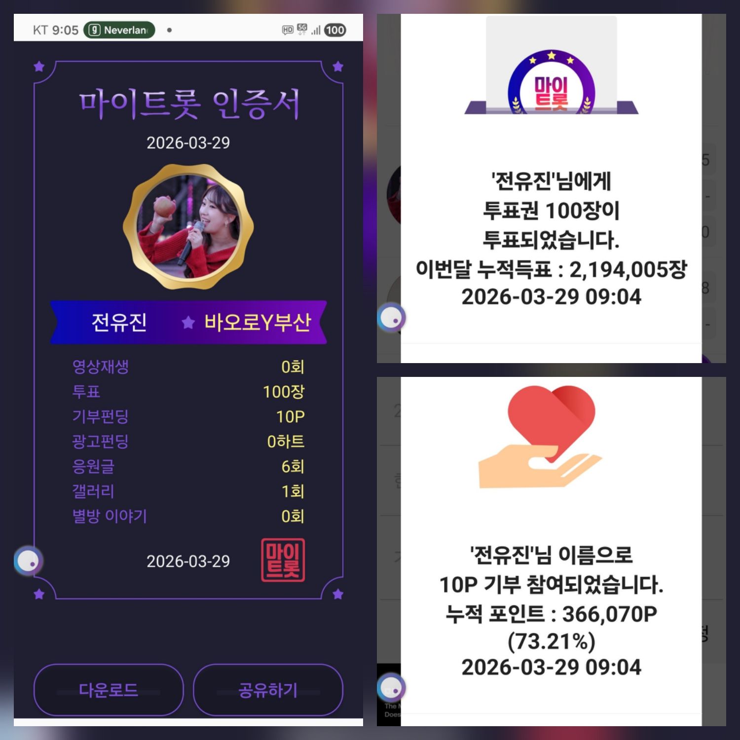 전유진의 비하인드 컷