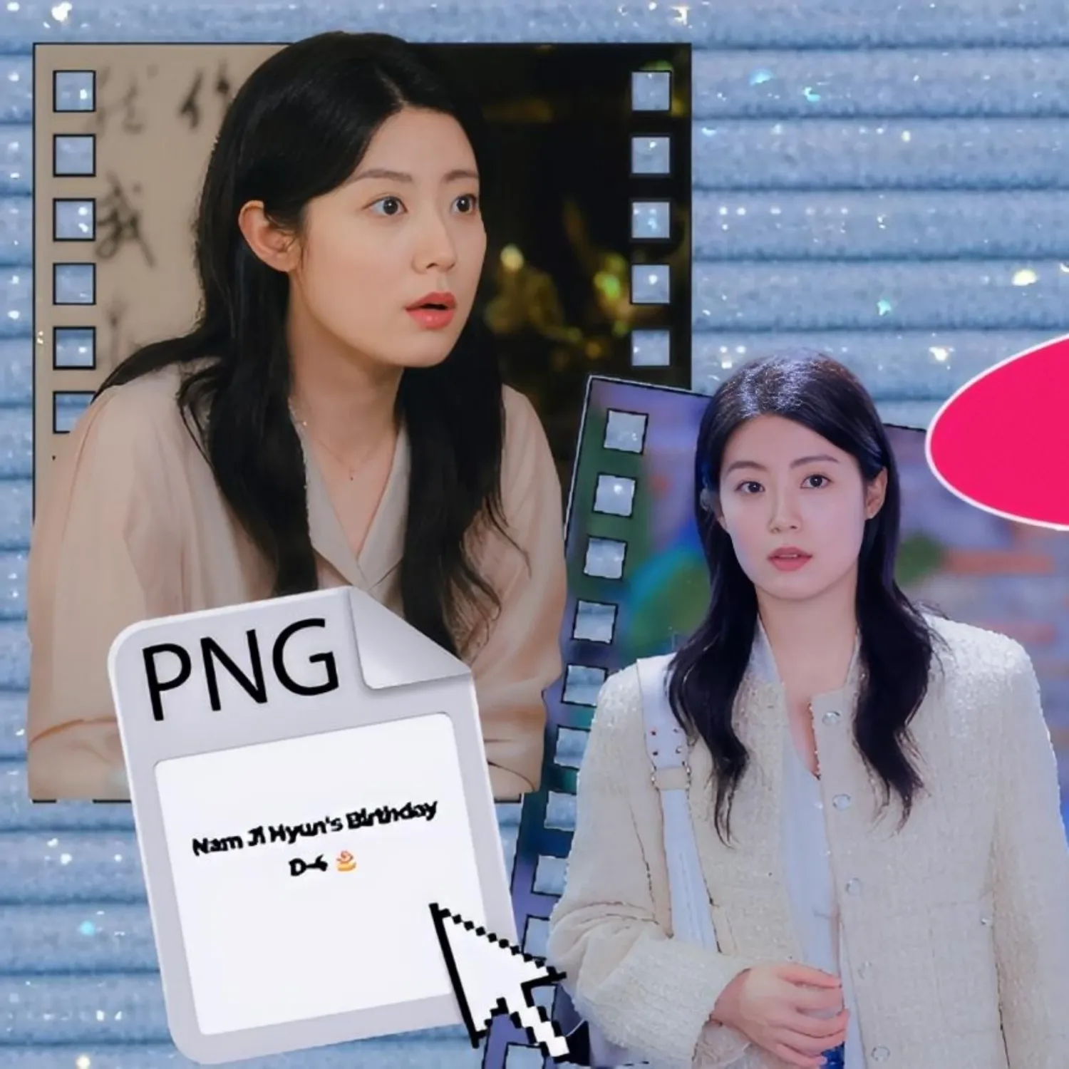 Behind-the-scenes cut of Nam Jihyeon