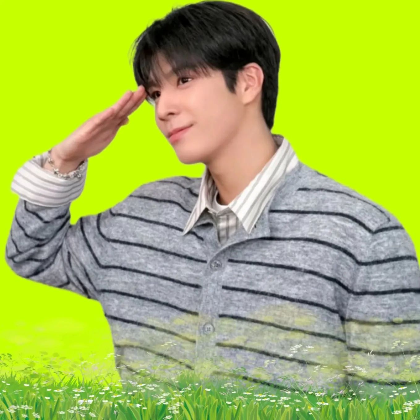 粉丝拍下的郑东元瞬间