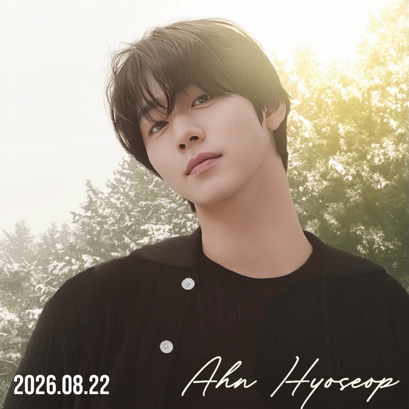 A moment captured by a fan of Ahn Hyoseop