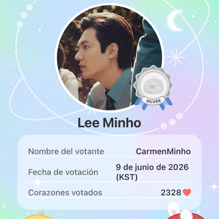 Recent activity shot of Lee Minho