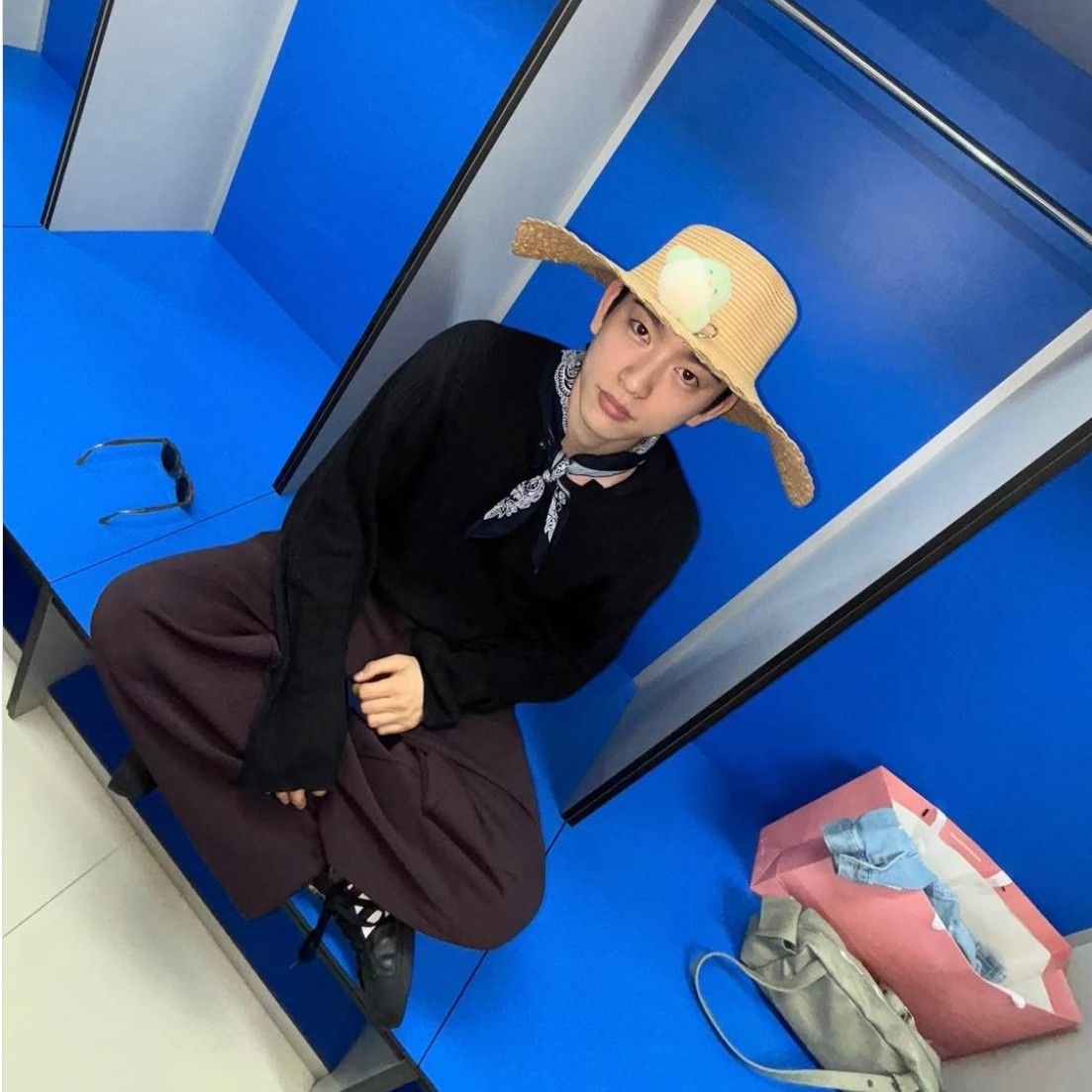 粉丝拍下的朴珍荣瞬间