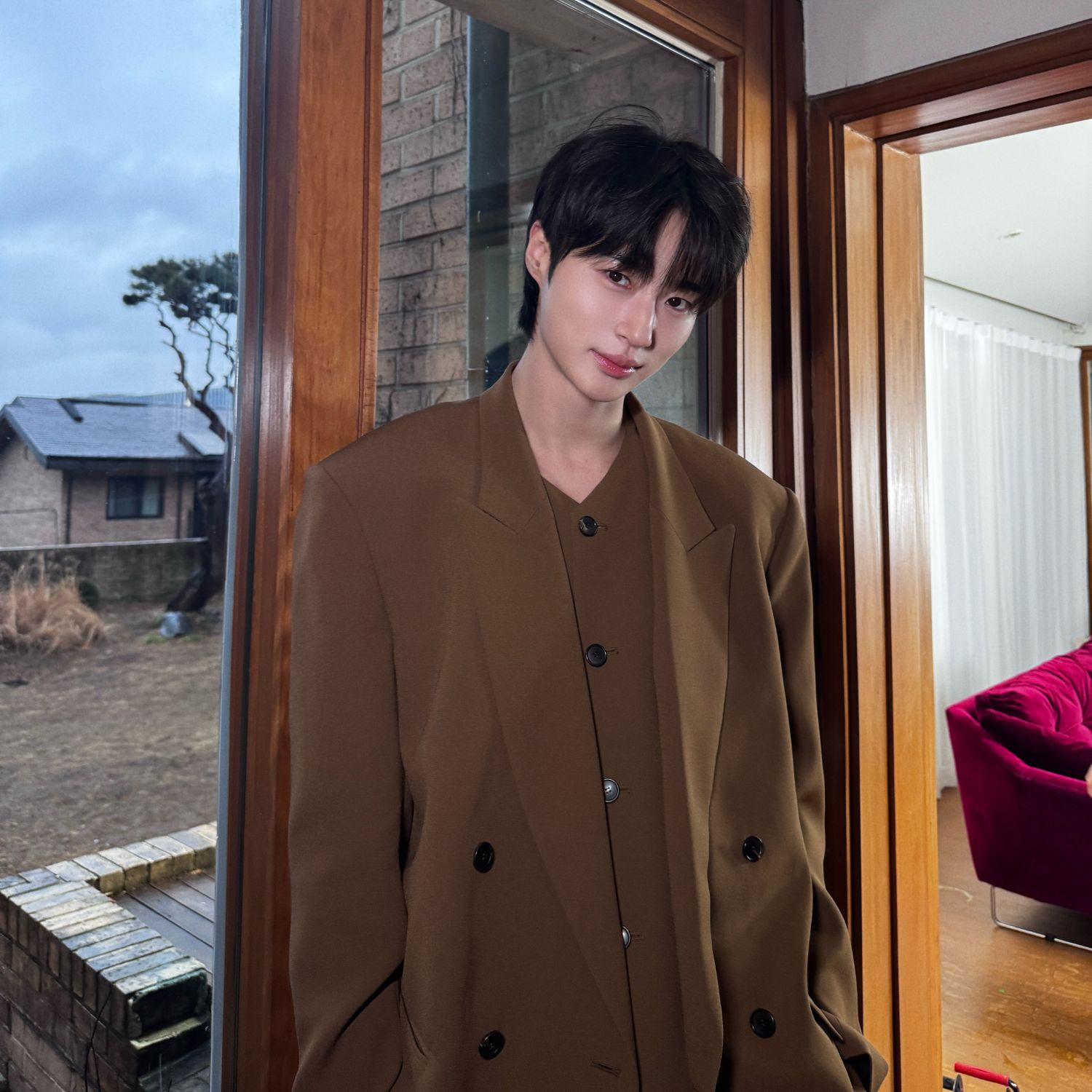 粉丝拍下的边佑锡瞬间