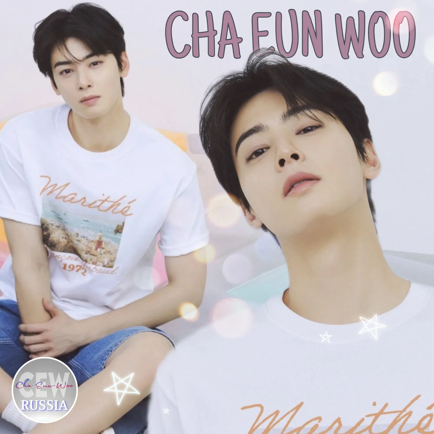 Behind-the-scenes cut of Cha Eunwoo