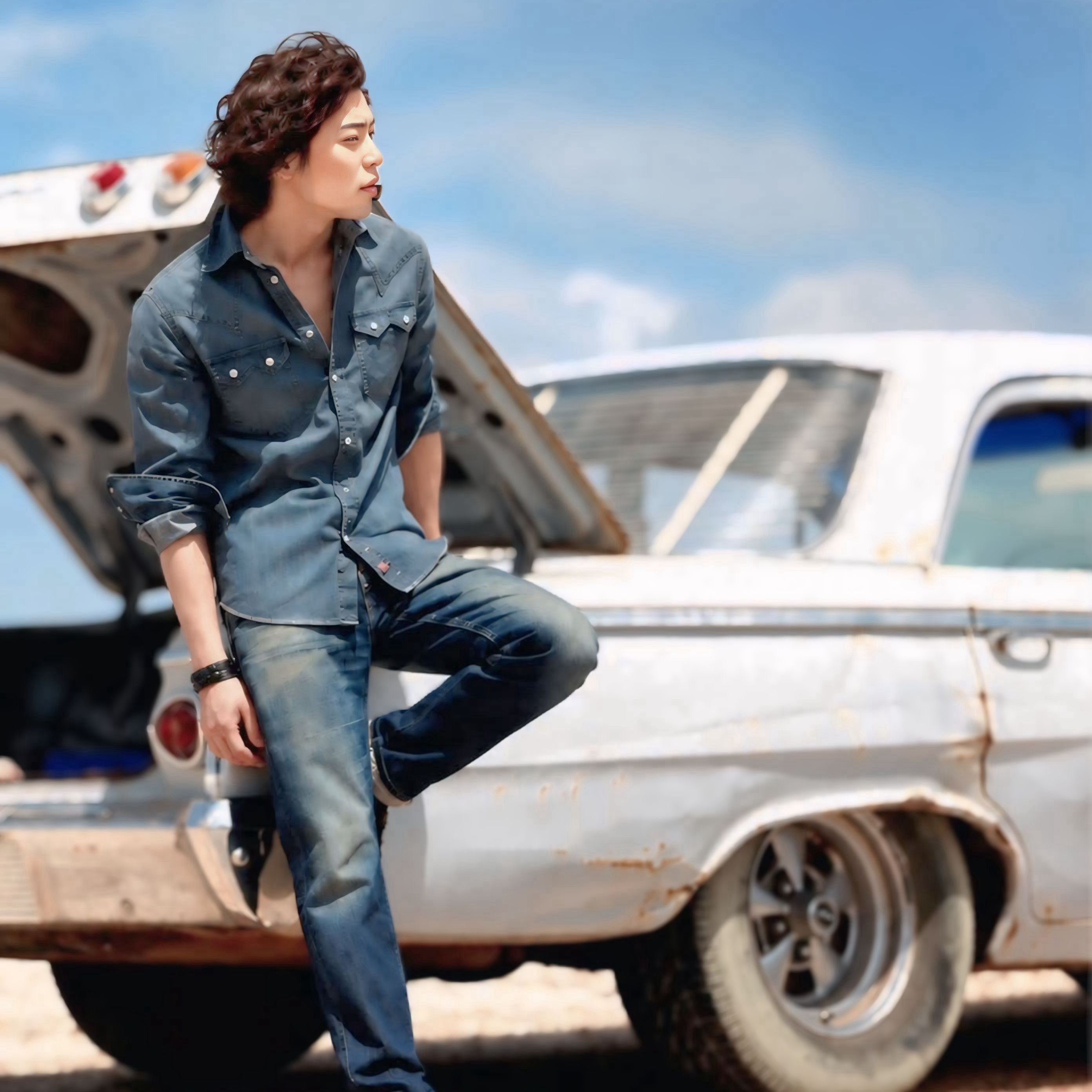 Behind-the-scenes cut of Kim Jaewook