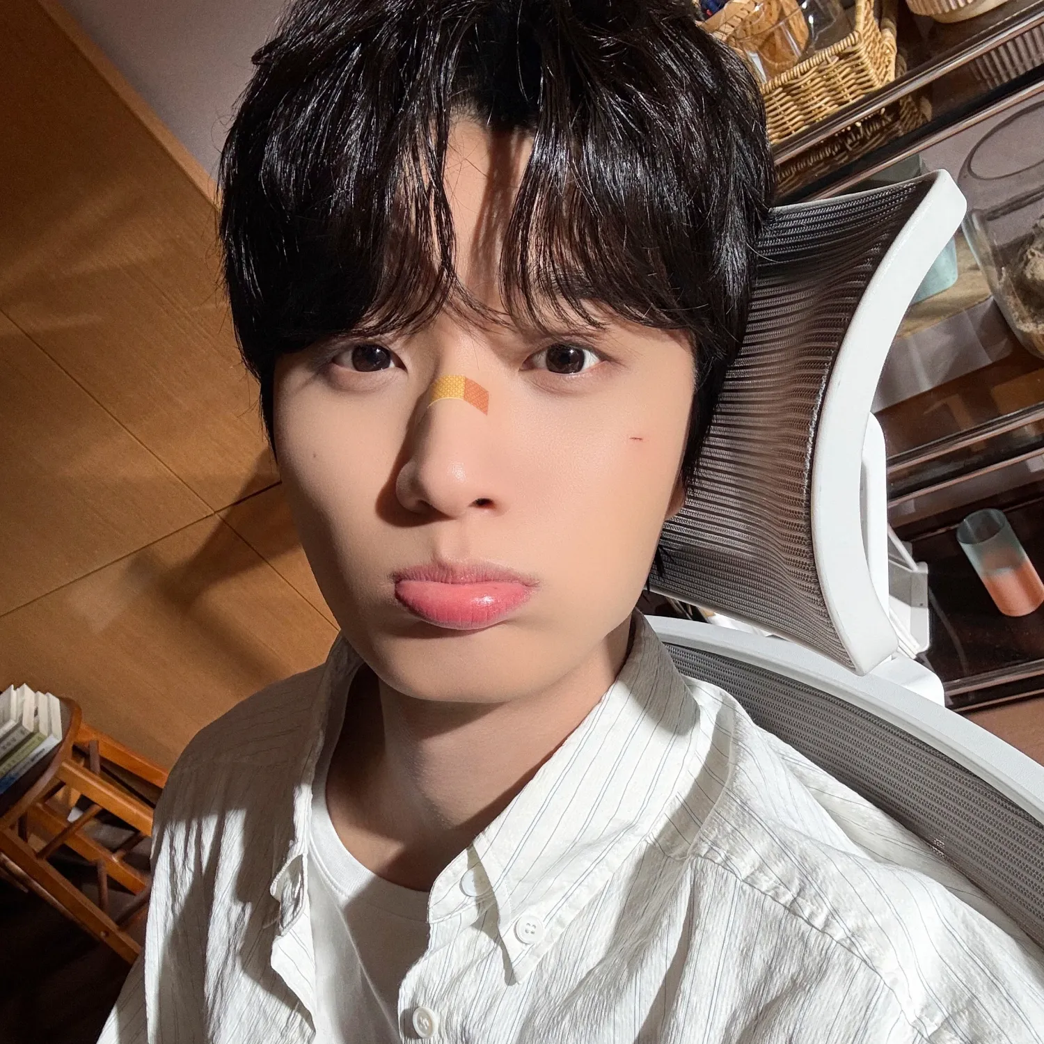 Recent activity shot of Kim Jaewon