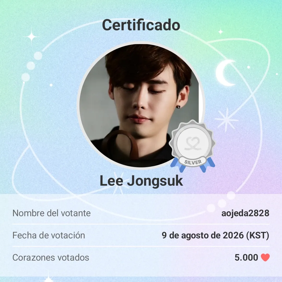 Recent activity shot of Lee Jongsuk