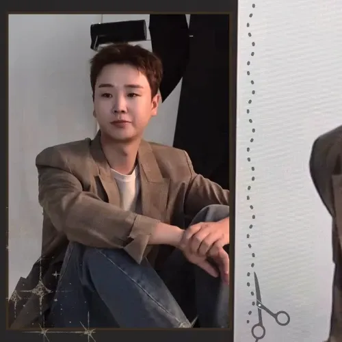Behind-the-scenes cut of Song Minjun