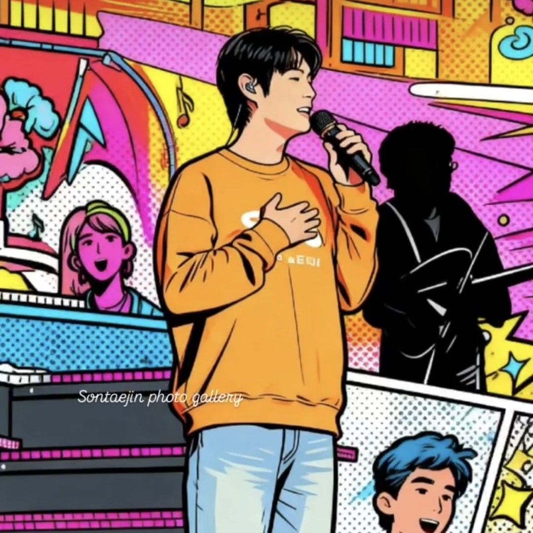 Behind-the-scenes cut of Son Taejin