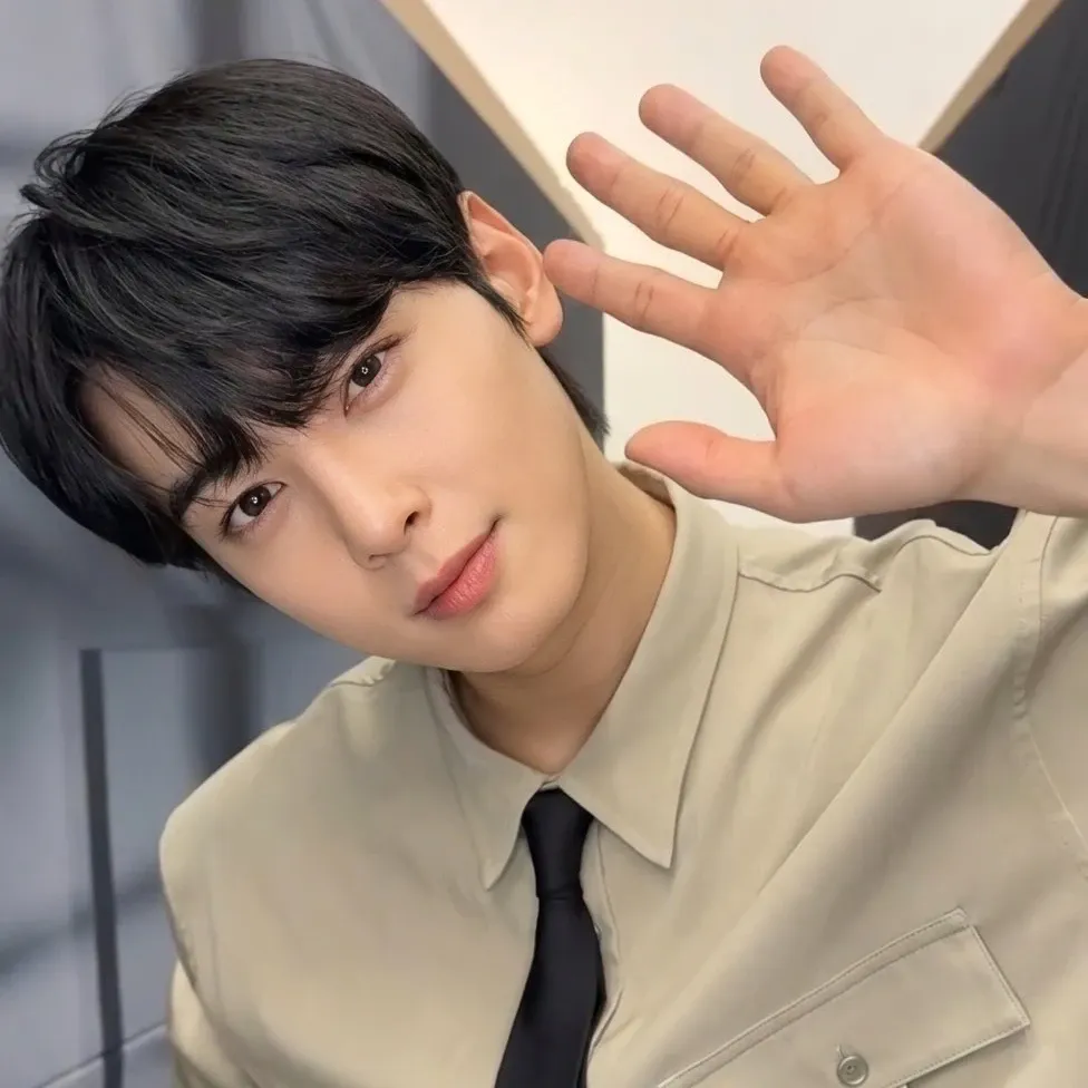 Behind-the-scenes cut of Cha Eunwoo