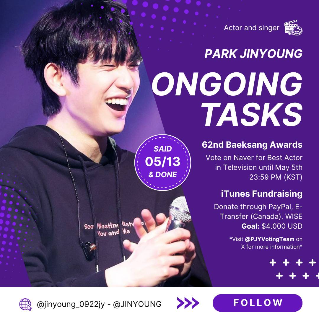 Cuplikan di balik layar dari Park Jinyoung
