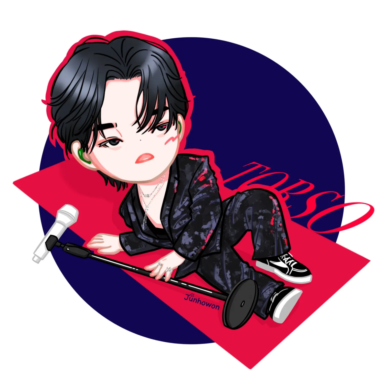 粉丝拍下的李俊昊瞬间