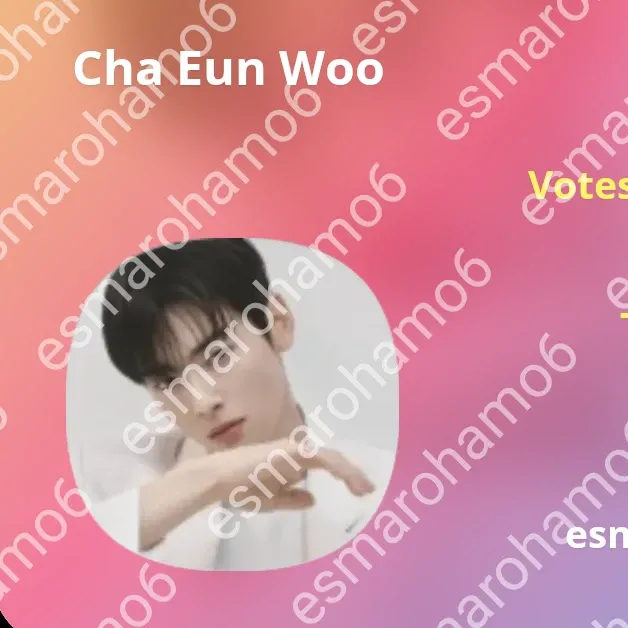 Recent activity shot of Cha Eunwoo