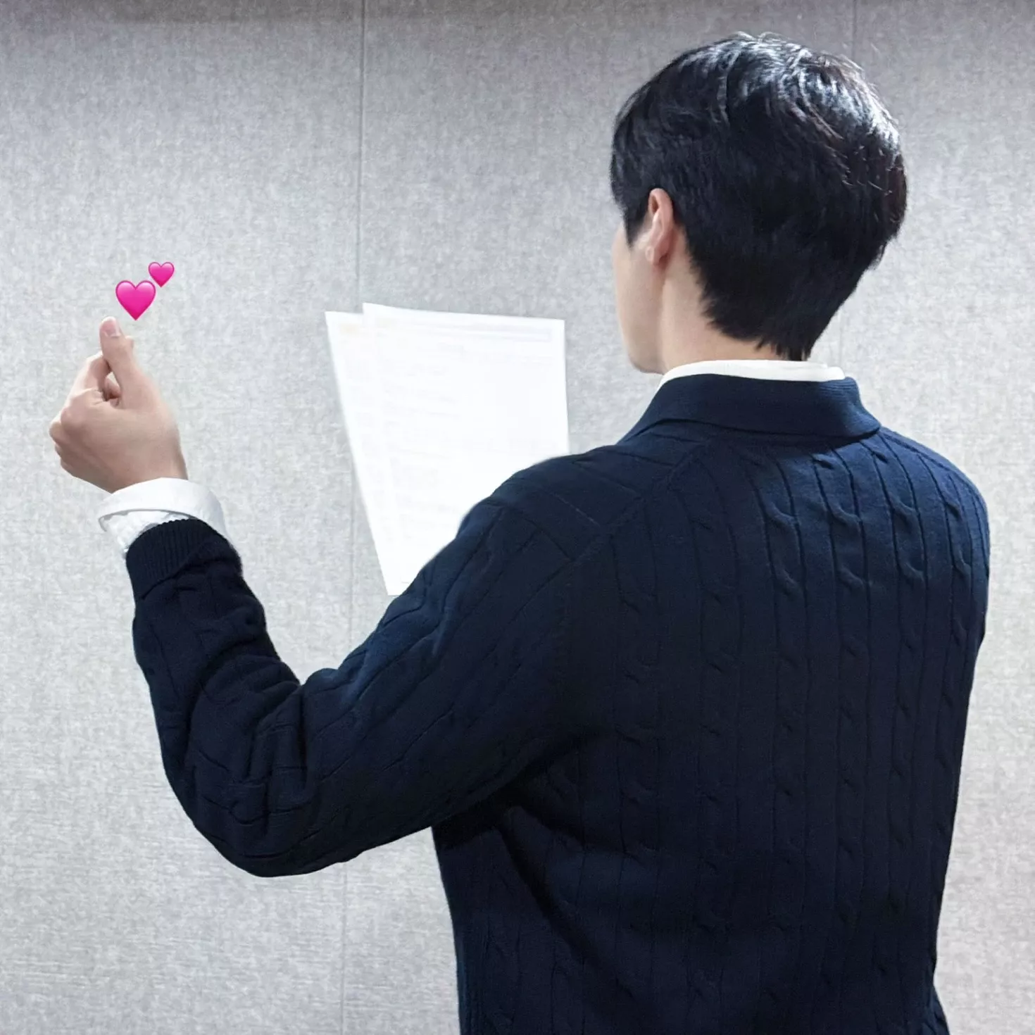 A moment captured by a fan of Kim Seonho