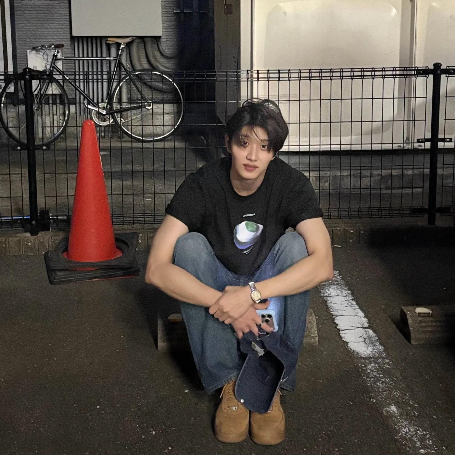 A moment captured by a fan of Kim Jaewon