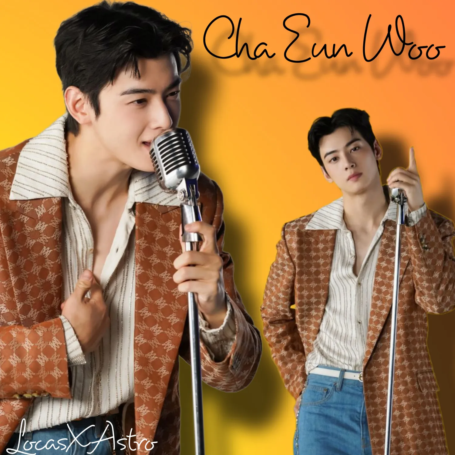 A moment captured by a fan of Cha Eunwoo
