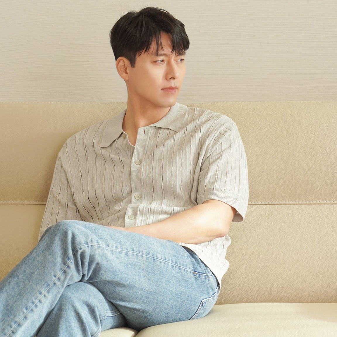 Momen yang diabadikan oleh penggemar Hyun Bin