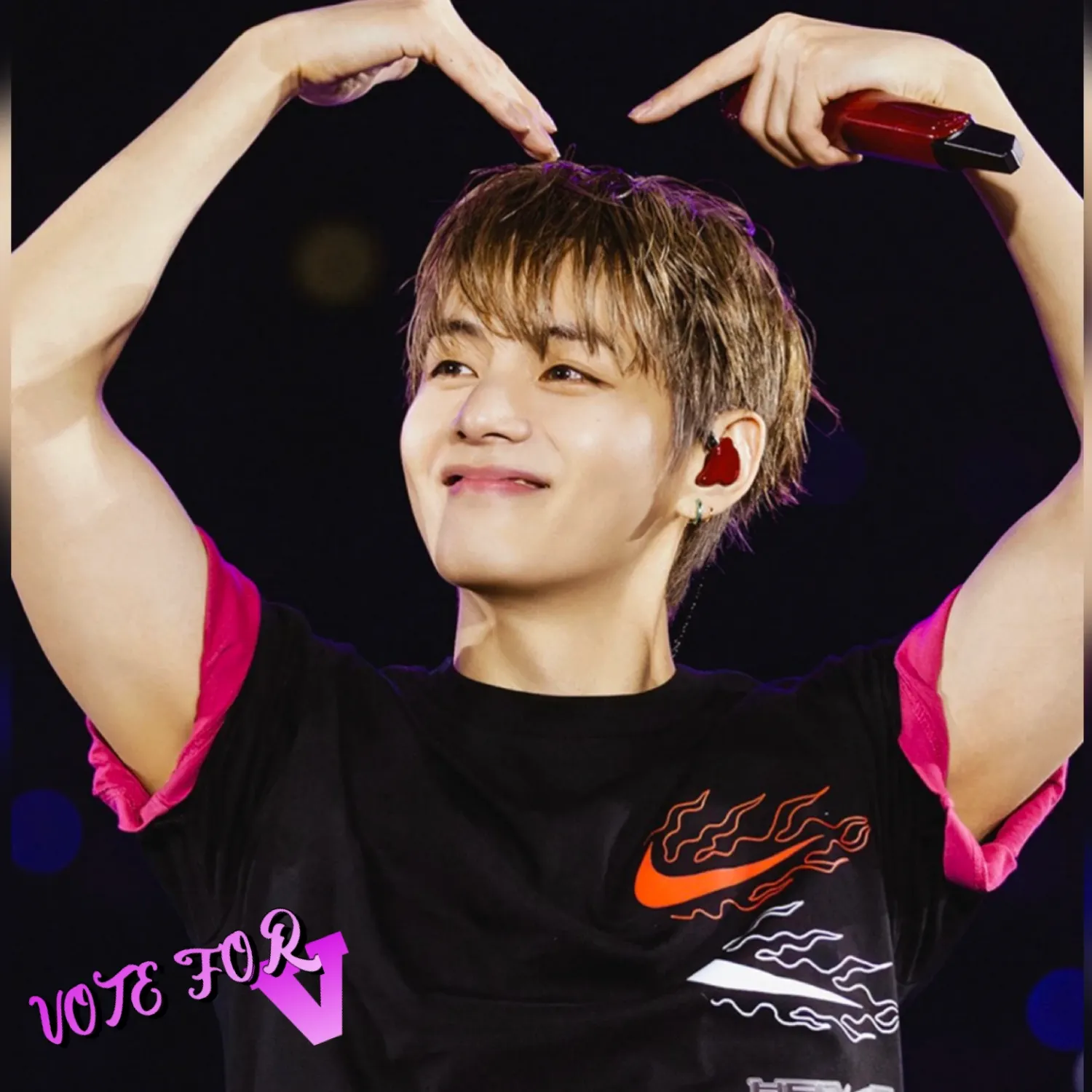A moment captured by a fan of Kim Taehyung (V)