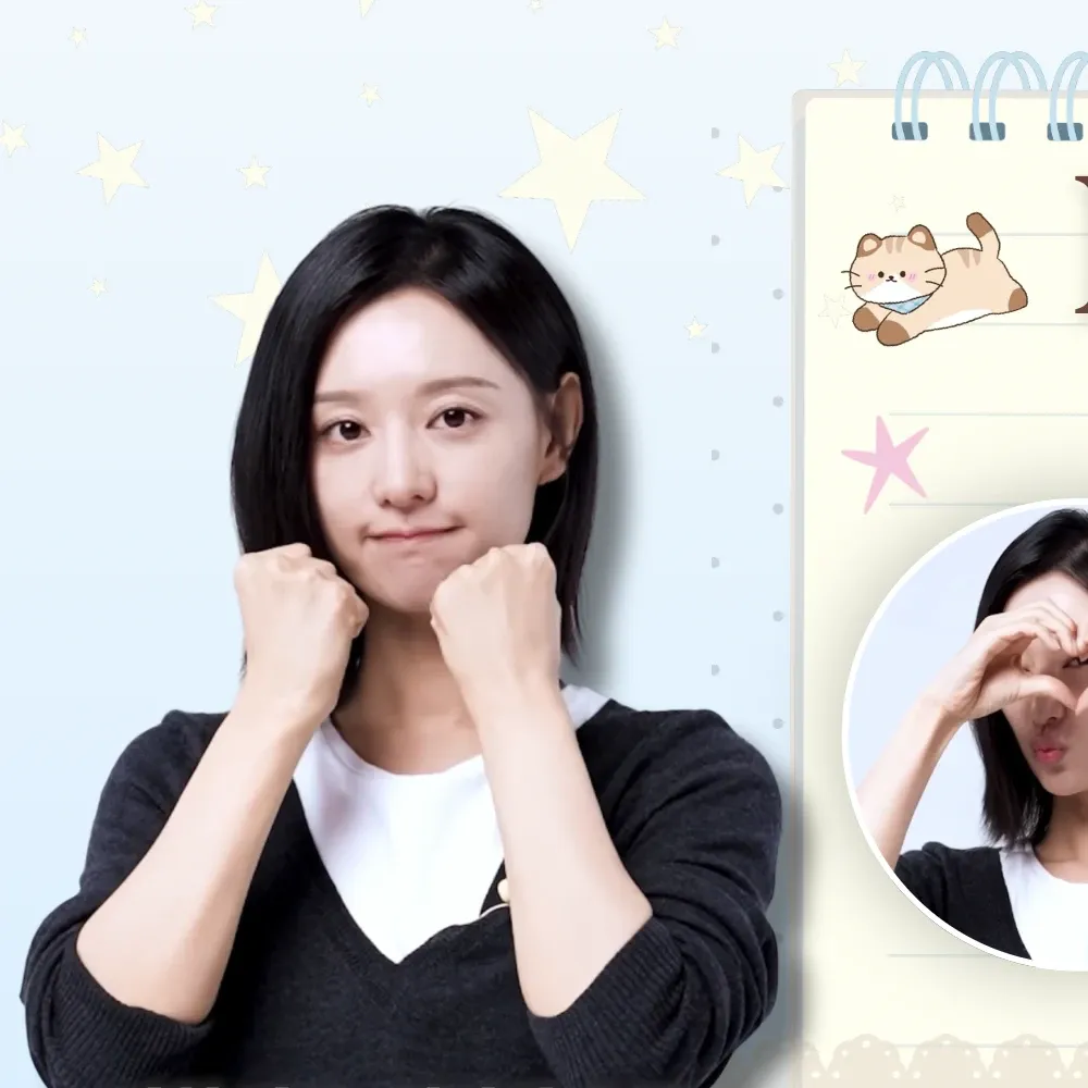 Behind-the-scenes cut of Kim Jiwon
