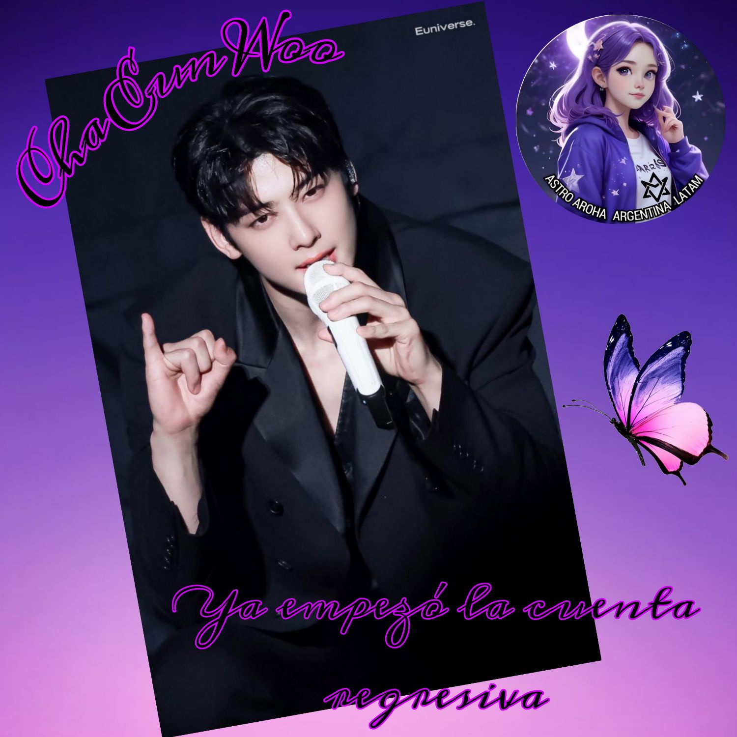 Behind-the-scenes cut of Cha Eunwoo