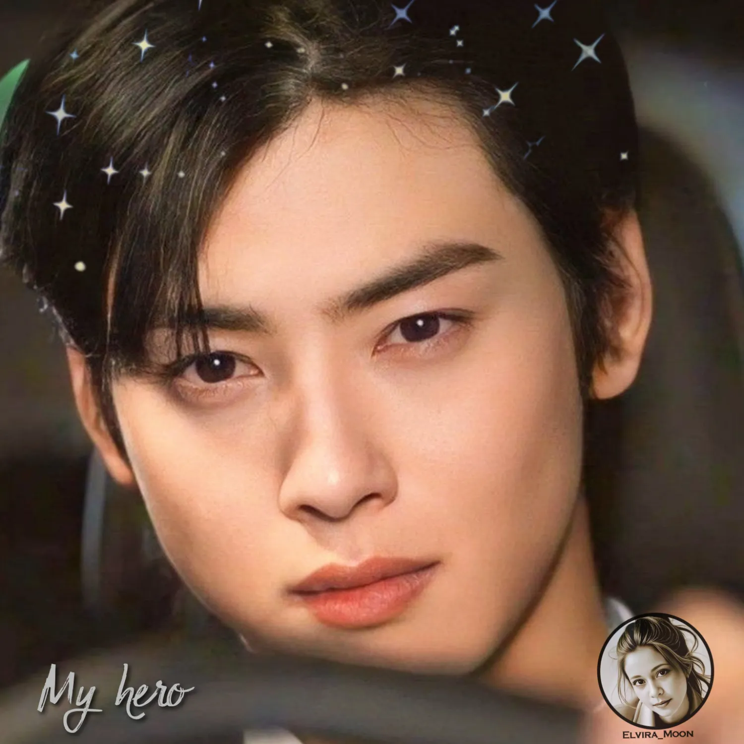 Behind-the-scenes cut of Cha Eunwoo