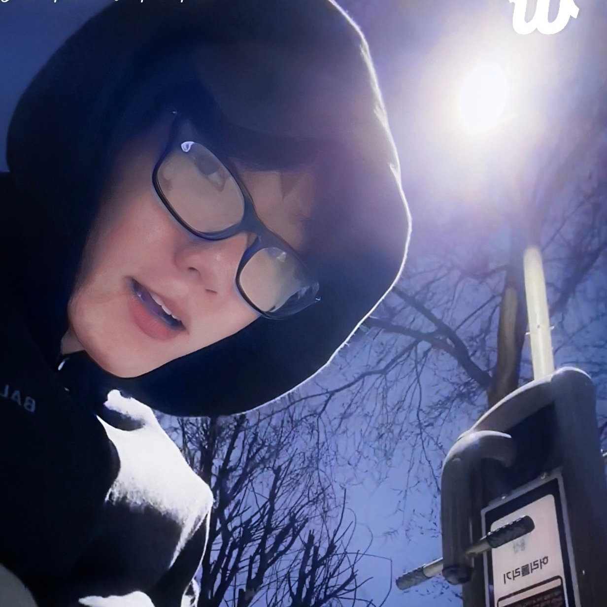 A moment captured by a fan of Baekhyun