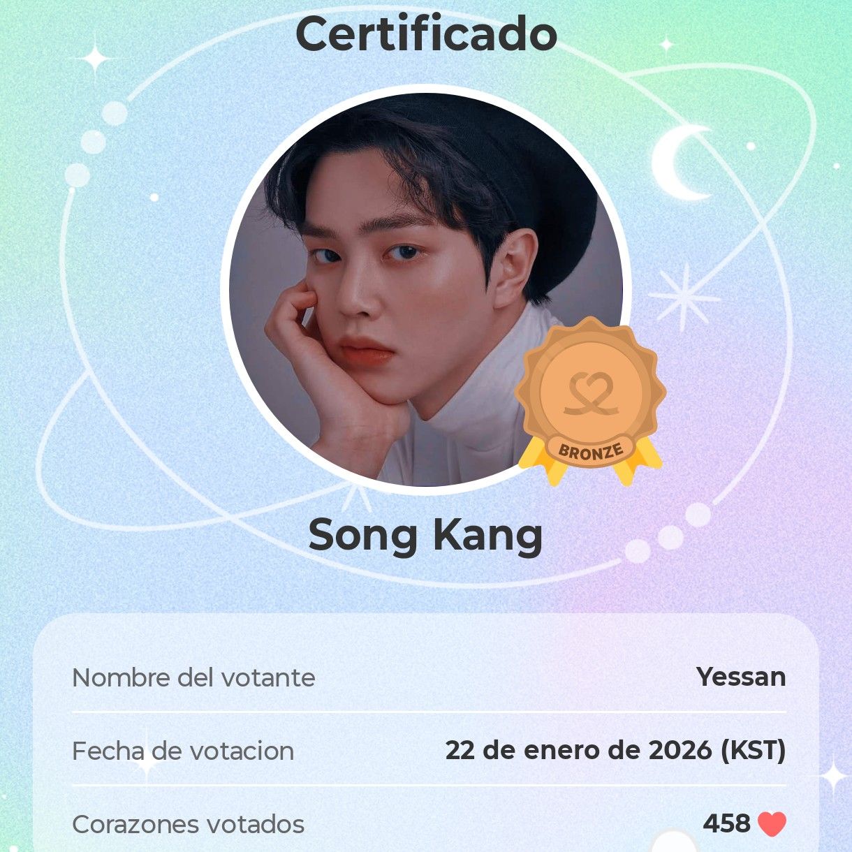 Recent activity shot of Song Kang