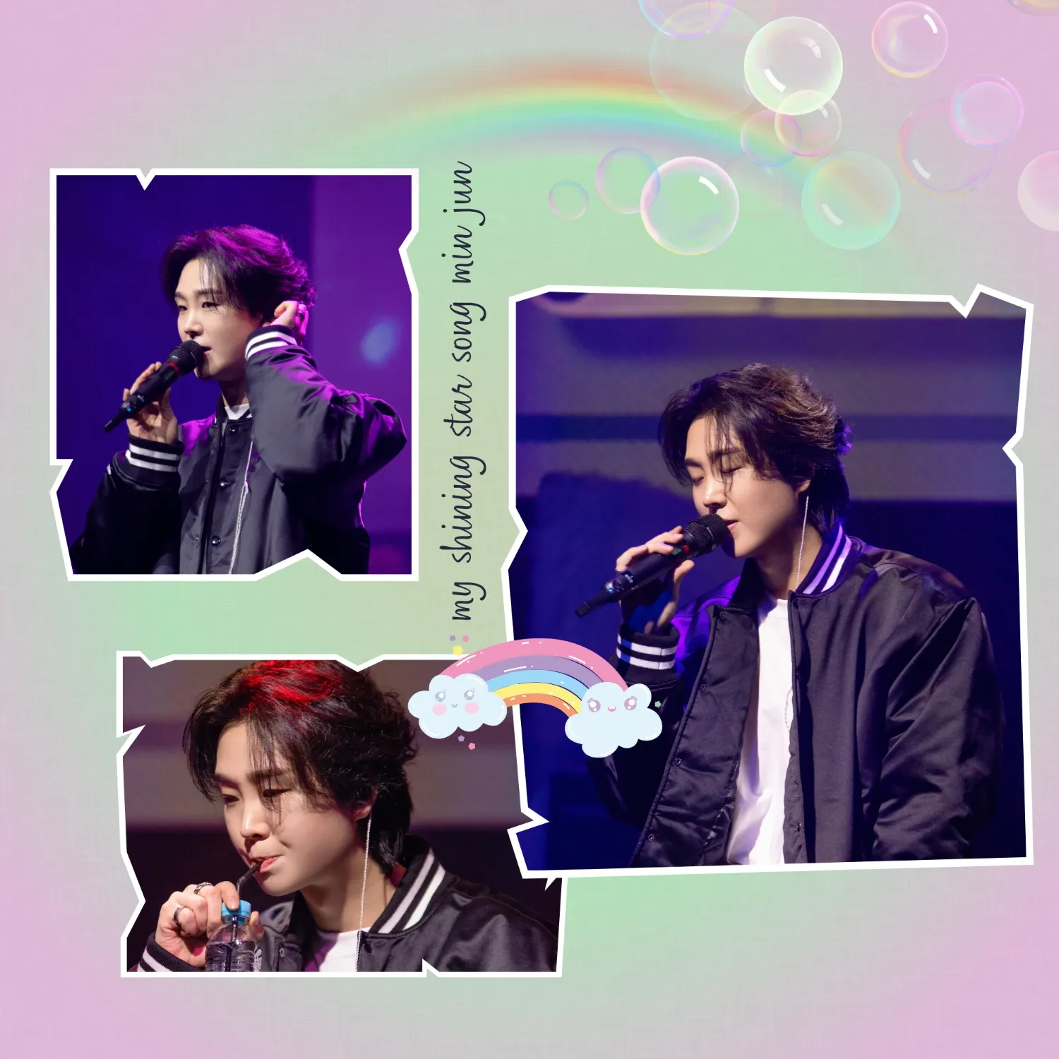 Behind-the-scenes cut of Song Minjun