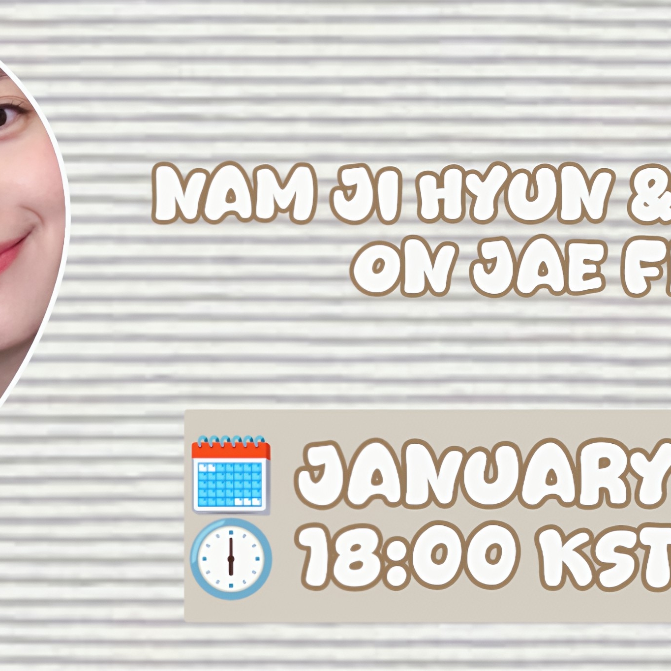 Behind-the-scenes cut of Nam Jihyeon