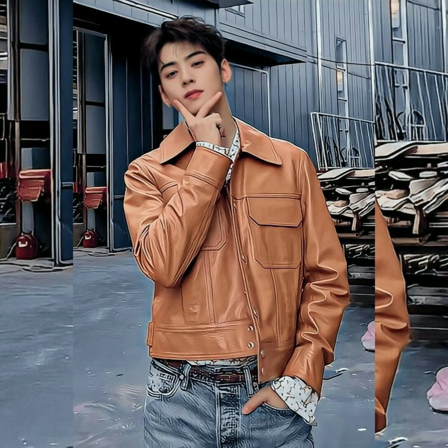 粉丝拍下的车银优瞬间