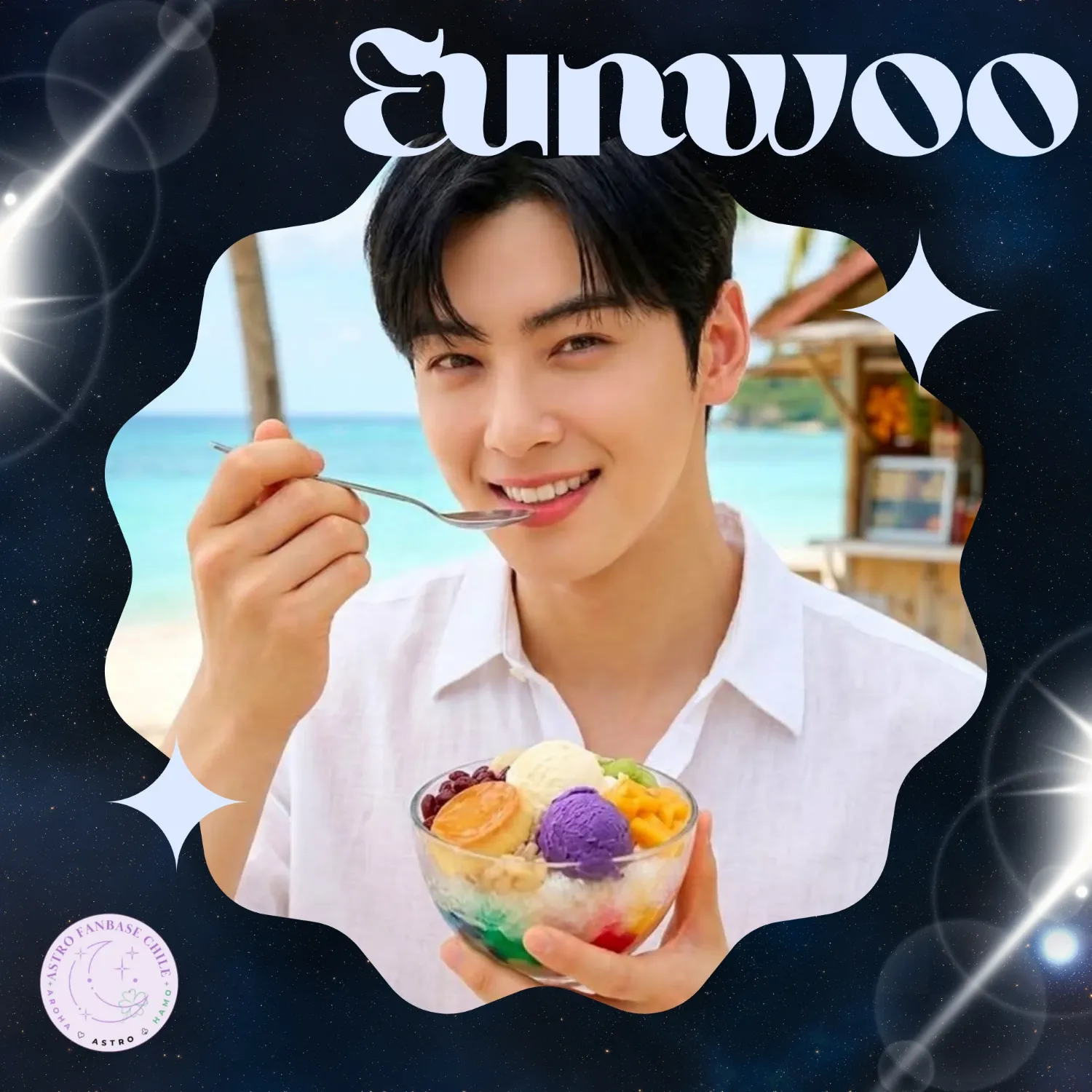 Behind-the-scenes cut of Cha Eunwoo