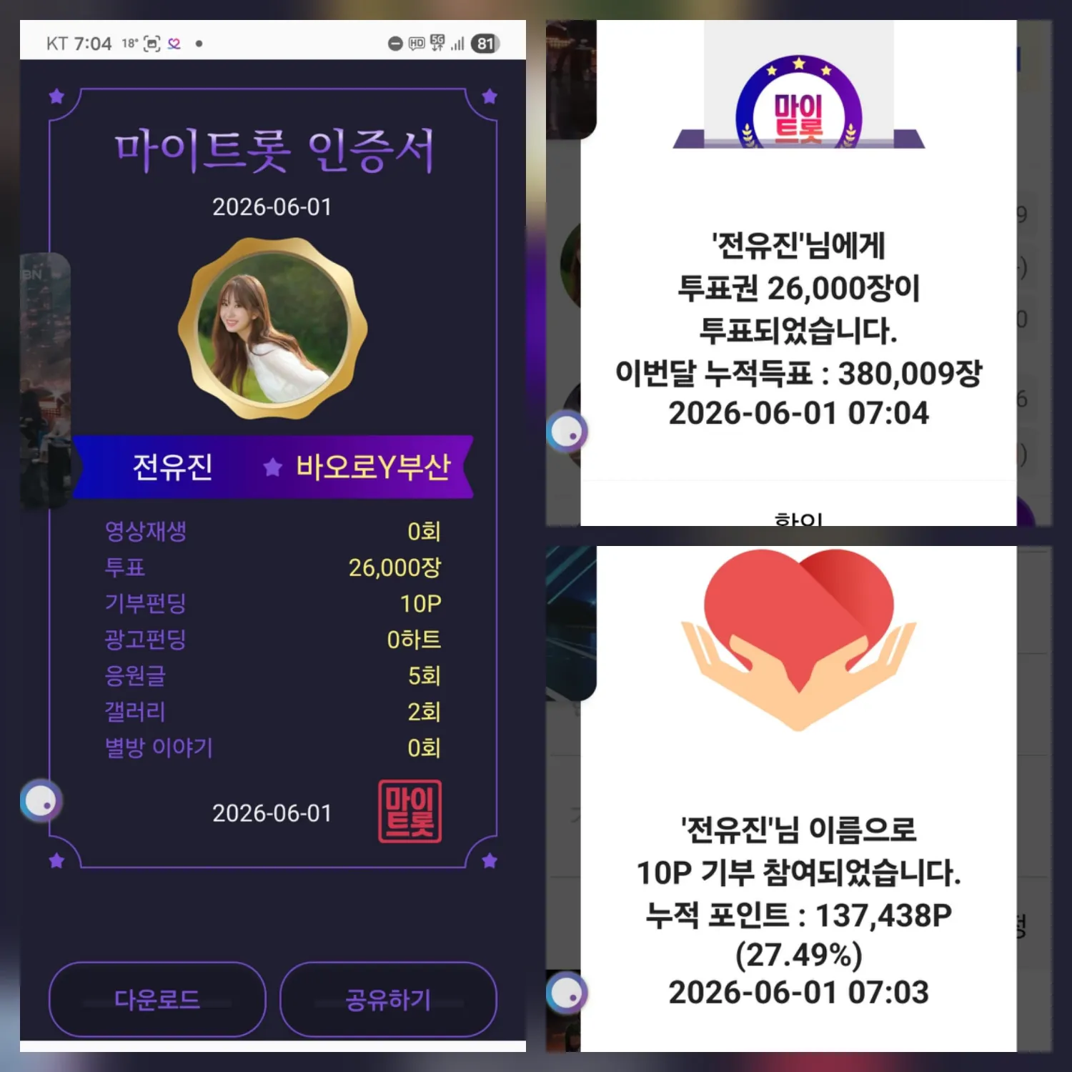 Foto kegiatan terbaru dari Jeon Yujin