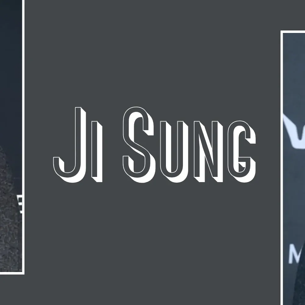 Behind-the-scenes cut of Ji Sung