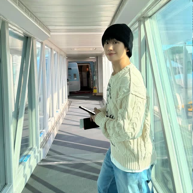 粉絲拍下的丁海寅瞬間