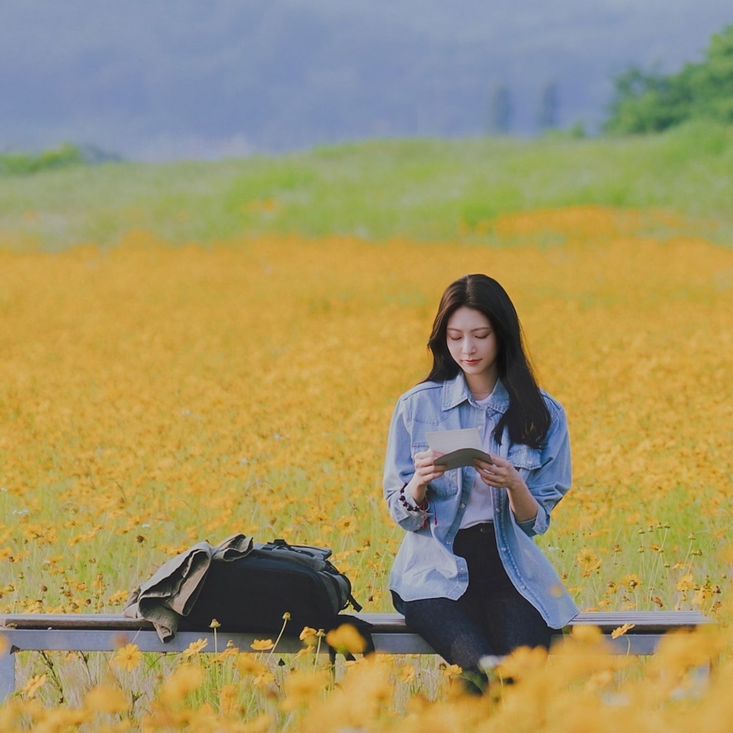 粉絲拍下的孔升妍瞬間