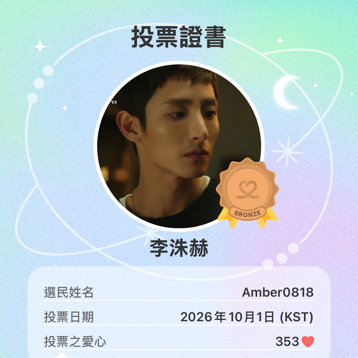 Recent activity shot of Lee Soohyuk