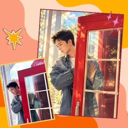 A moment captured by a fan of Song Minjun