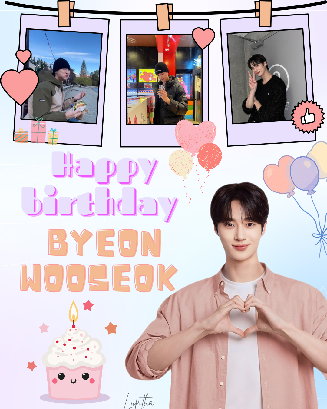 Behind-the-scenes cut of Byeon Wooseok