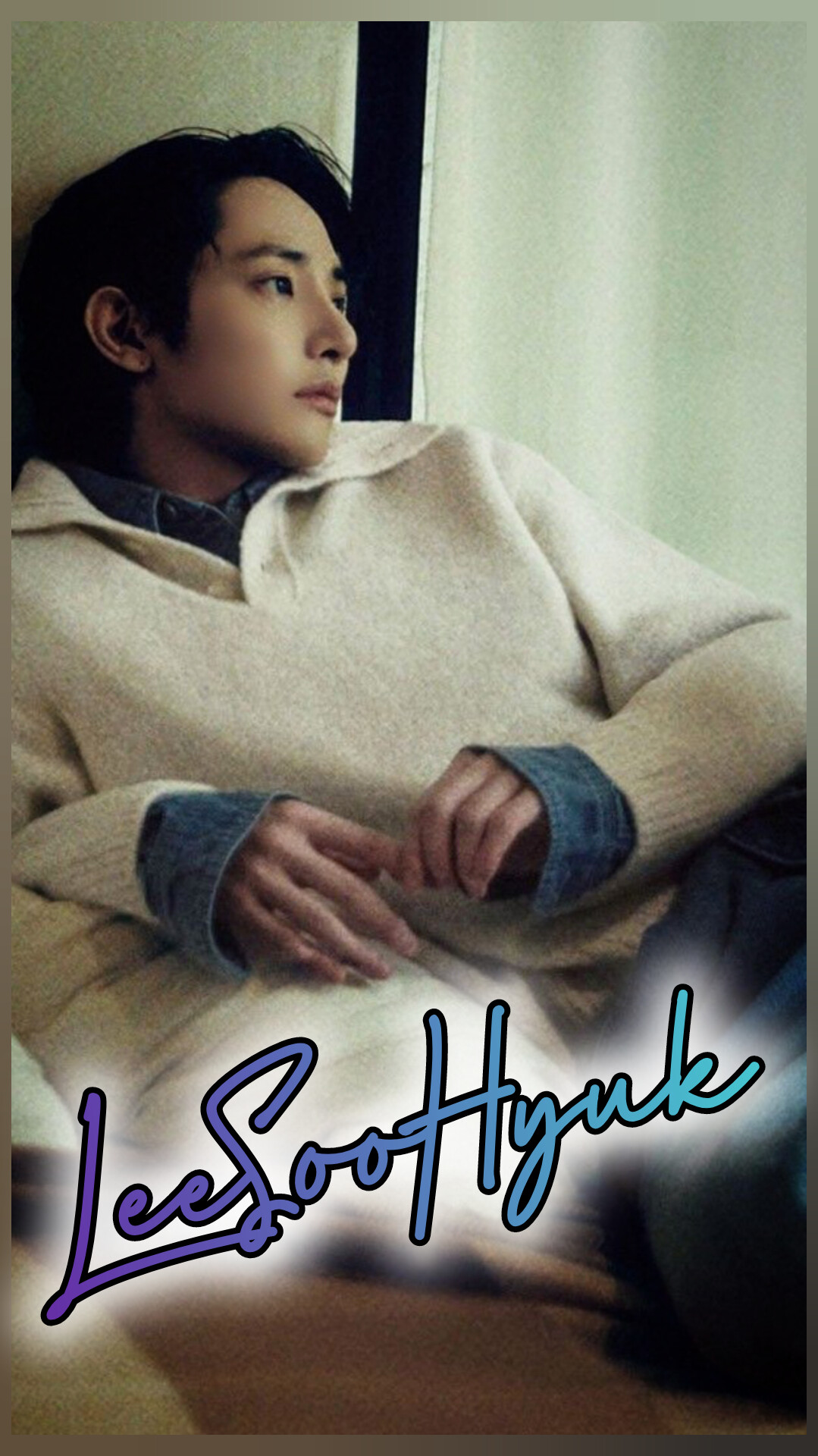 Special wallpaper made by Lee Soohyuk's fans