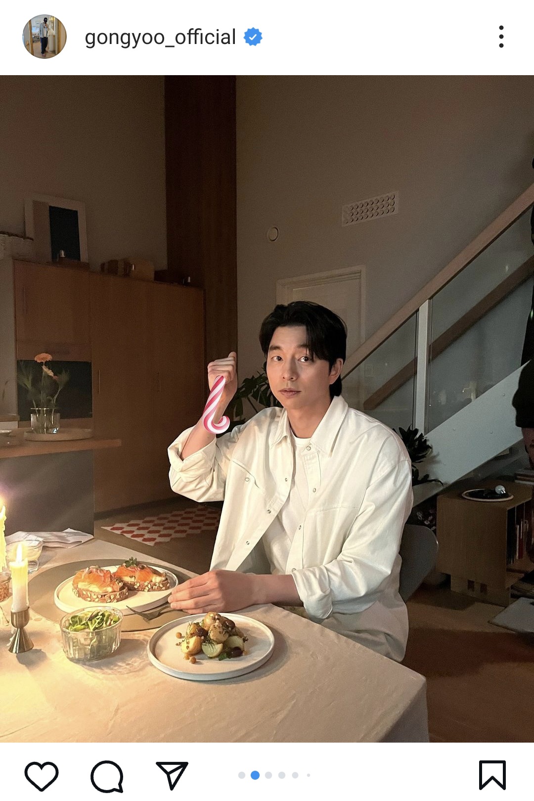 Behind-the-scenes cut of Gong Yoo