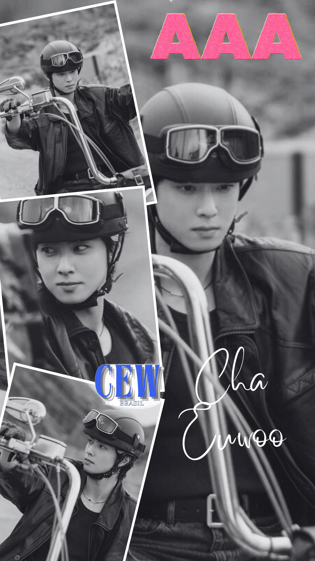 Special wallpaper made by Cha Eunwoo's fans