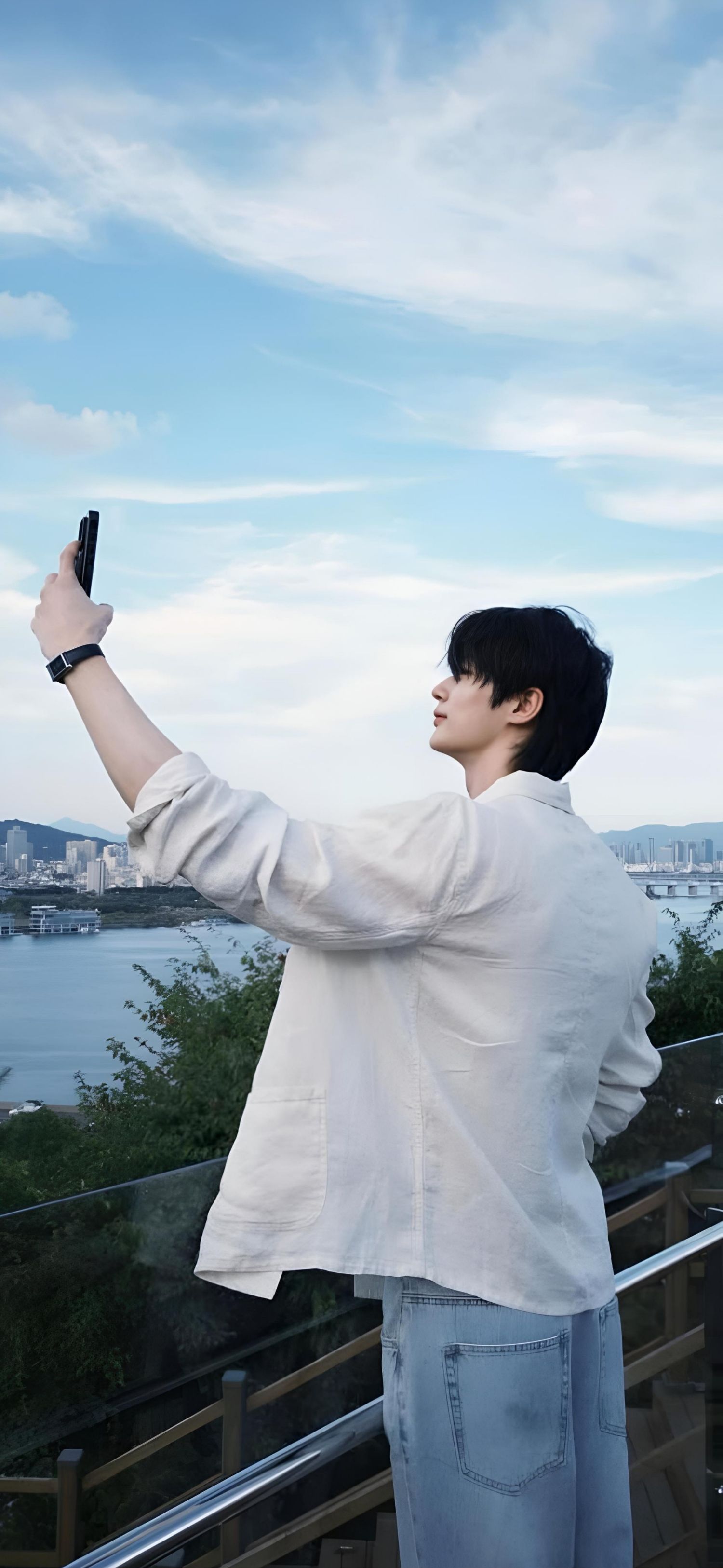 Special wallpaper made by Byeon Wooseok's fans