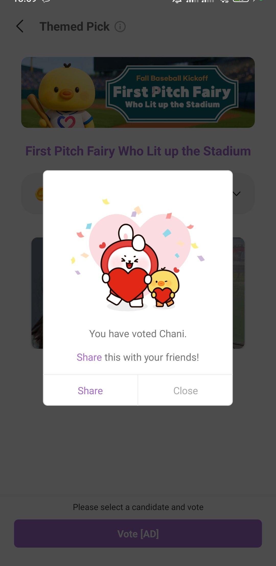 Recent activity shot of Chani