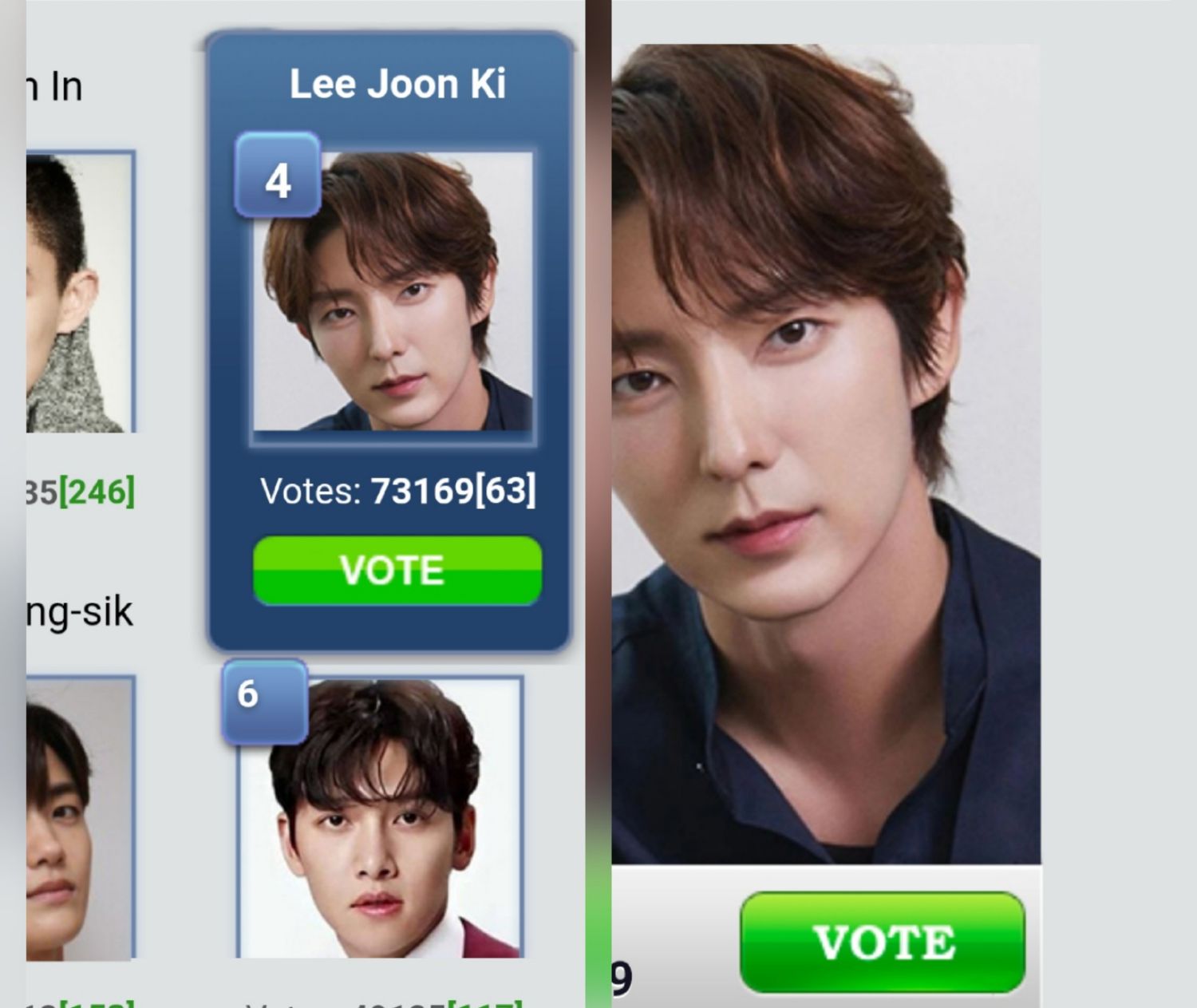 Behind-the-scenes cut of Lee Joongi